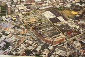 Outline of proposed construction site. 