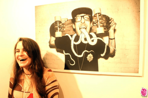 Kaitlin Parry at the "Villain People" opening.