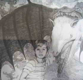 Self-portrait of Elbrecht as a child (from the new 7").