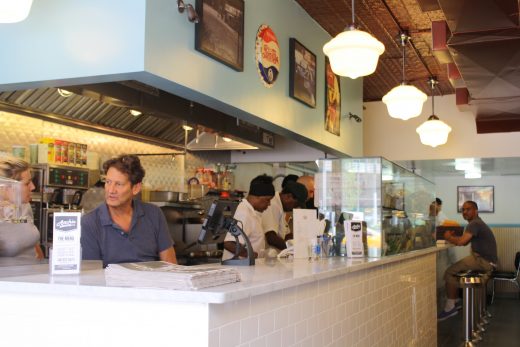 Archie at his helm (Photo: Natalie Rinn) 