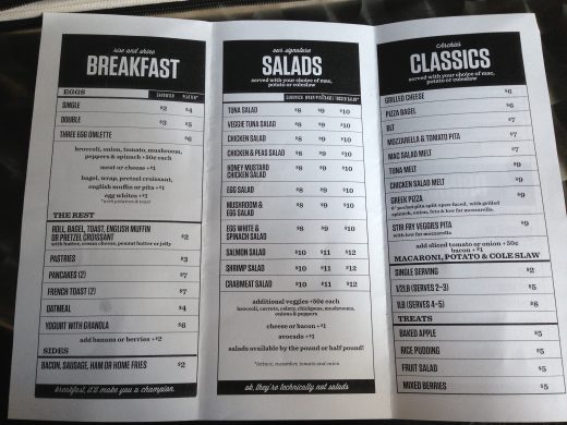 Just look at all those tasty salads. 