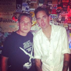 L to R: Shepard Fairey and Erik Foss at Lit. (Courtesy Erik Foss)