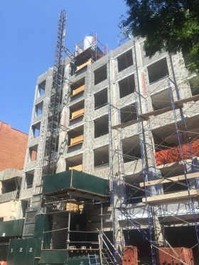 50 Clinton, luxury apartments currently under construction  (Photo by Kavitha Surana)