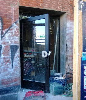 First sign of Dunkin' on Bedford. (Photo: Christopher DiScipio)