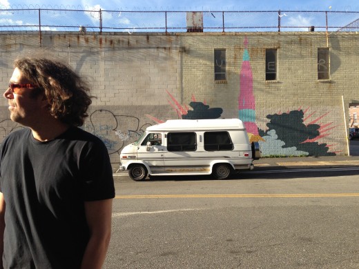 A man and his van. (Photo courtesy of Sal Mander)