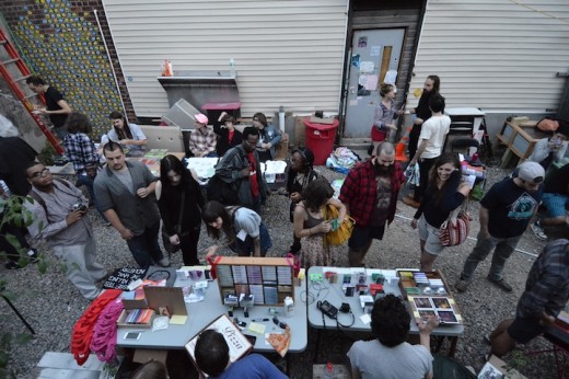 Mad tapes at Silent Barn. (Photo: Peter D