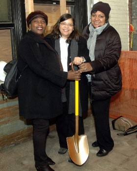 Rosie Mendez at the groundbreaking. 