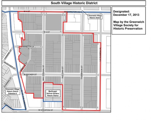 The new South Village Historic District. 
