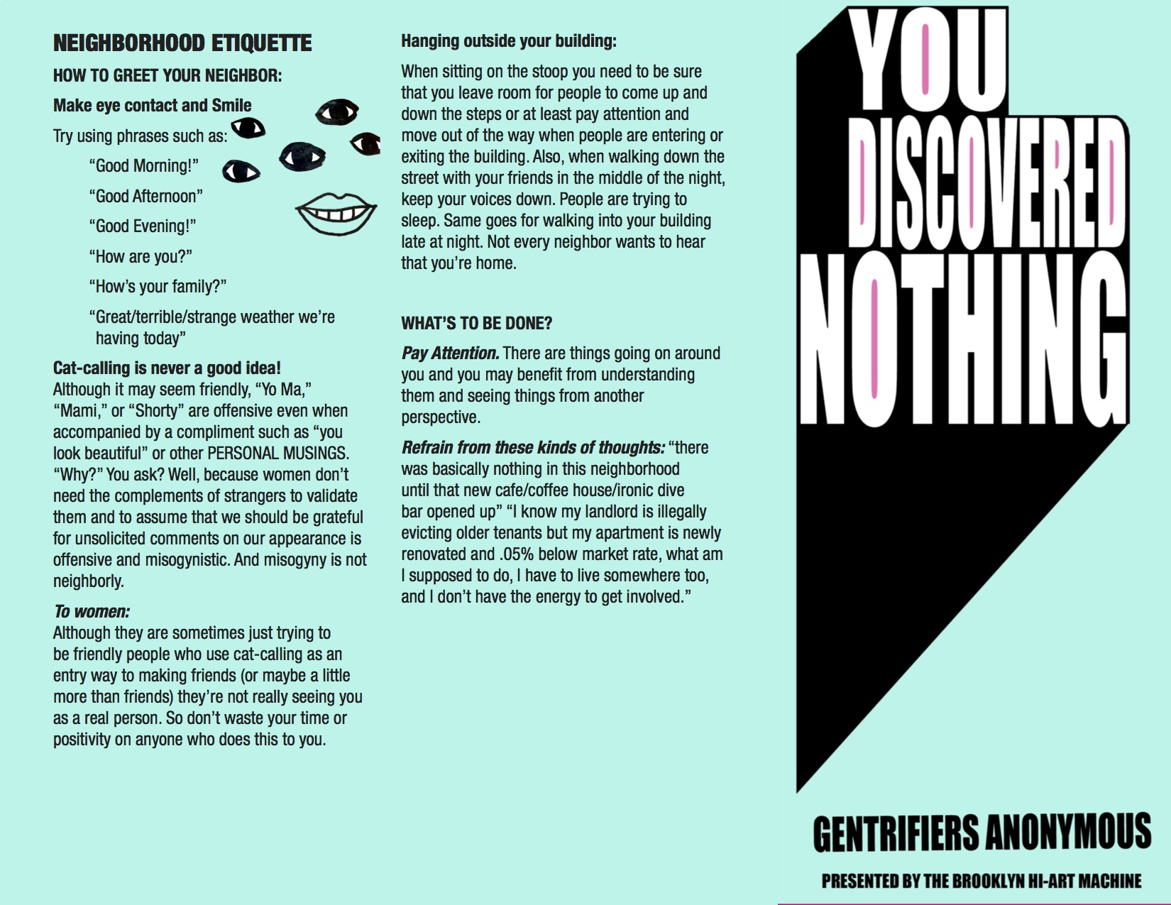 Gentrifiers pamphlet revised