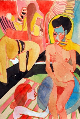 Kimia Ferdowsi Kline, "Breathless," from the show "Phantasmagoria" (image courtesy of IDIO Gallery)