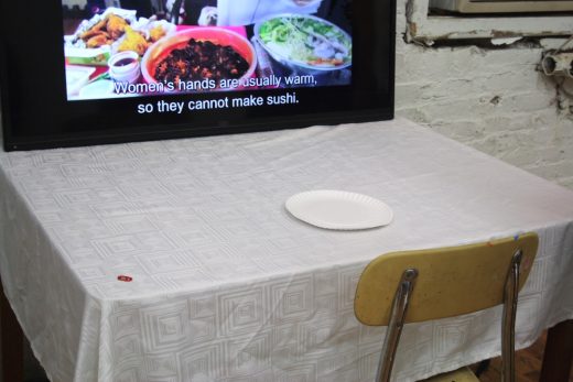Kat JK Lee, "Mukbang [Conspicuous Consumption] I" (photo: Cassidy Dawn Graves)