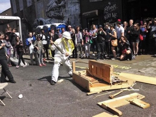 A past Grattan Street performance (image via Spread Art / Facebook)