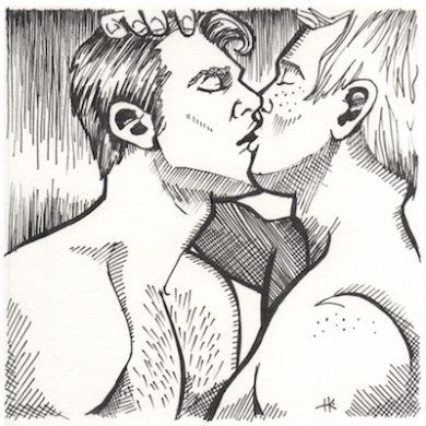 Drawing by Hunter Kaczorowski (image via Dirty Little Drawings)