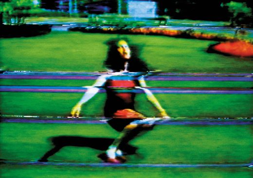 Entlastungen) Pipilottis Fehler ([Absolutions] Pipilotti’s Mistakes), 1988 (still) Single-channel video, sound, color; 11:17 min Sound by Hans Feigenwinter and Les Reines Prochaines Courtesy the artist, Electronic Arts Intermix (EAI), New York, videoart.ch, Hauser & Wirth, and Luhring Augustine