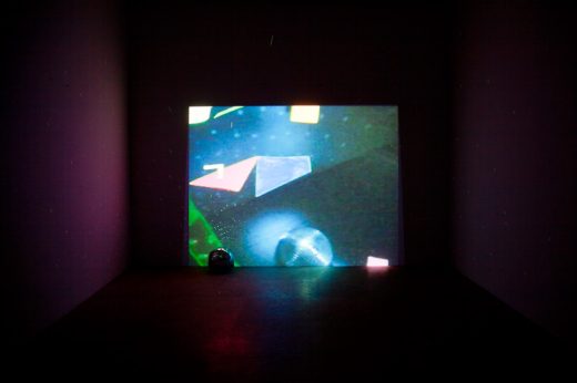 Trisha Baga (b. 1985) Flatlands, 2010 Video, color, sound; 18 min., with disco ball and 3D glasses Collection of the artist; courtesy Greene Naftali Gallery, New York Installation view, Greene Naftali Gallery, New York, 2011 © Trisha Baga and Greene Naftali Gallery, New York