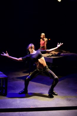 Tamara Williams (Chorus/Co-Choreographer), Mj Rodriguez (Gina/Co-Choreographer) (photo: Ted Alcorn)